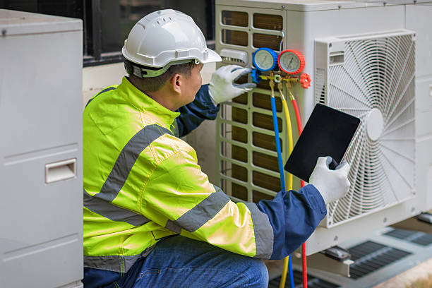 Professional Hvac technician working in Jobstown, NJ